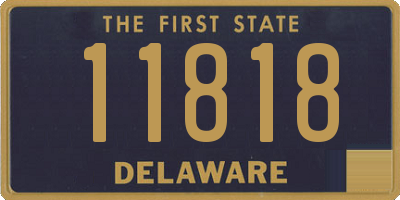 DE license plate 11818