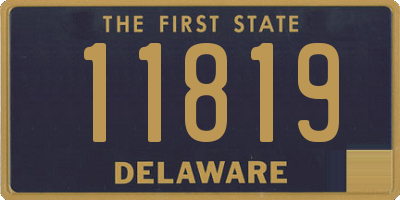 DE license plate 11819