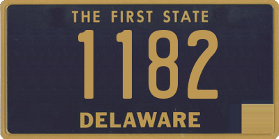 DE license plate 1182