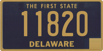 DE license plate 11820