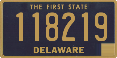 DE license plate 118219