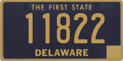 DE license plate 11822