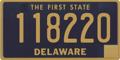 DE license plate 118220