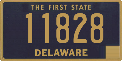 DE license plate 11828