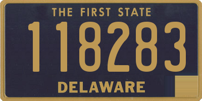 DE license plate 118283