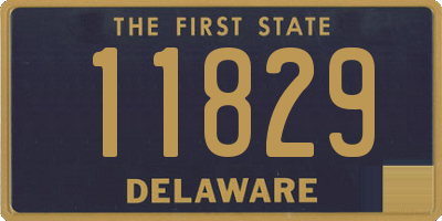 DE license plate 11829