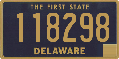 DE license plate 118298