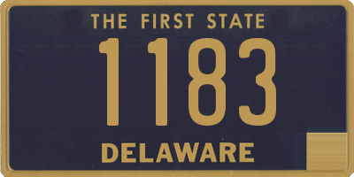 DE license plate 1183