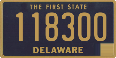 DE license plate 118300