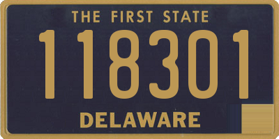 DE license plate 118301