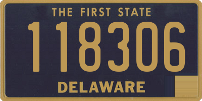 DE license plate 118306