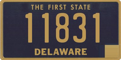 DE license plate 11831