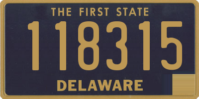 DE license plate 118315