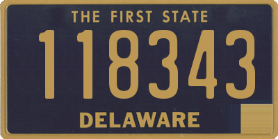 DE license plate 118343