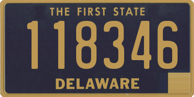 DE license plate 118346