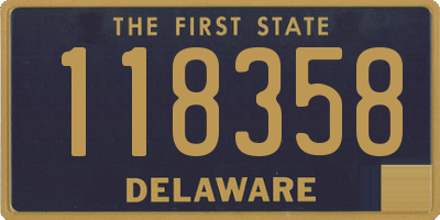 DE license plate 118358