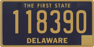 DE license plate 118390