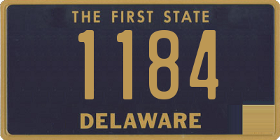 DE license plate 1184