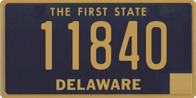 DE license plate 11840