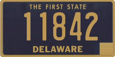 DE license plate 11842