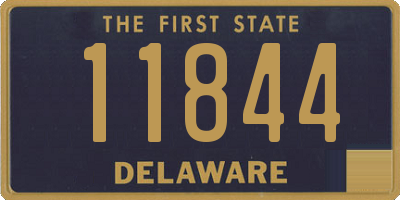 DE license plate 11844