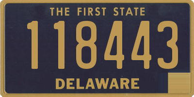 DE license plate 118443