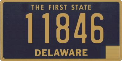 DE license plate 11846