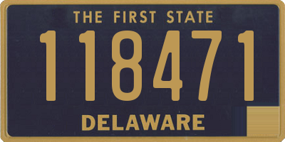 DE license plate 118471