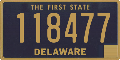 DE license plate 118477