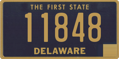 DE license plate 11848