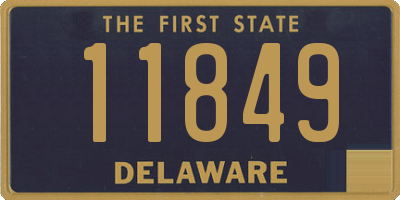 DE license plate 11849