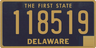 DE license plate 118519