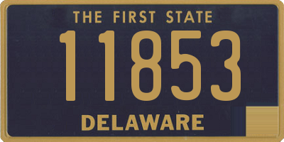 DE license plate 11853