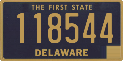 DE license plate 118544