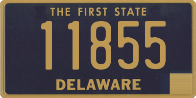 DE license plate 11855