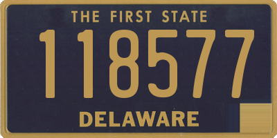 DE license plate 118577