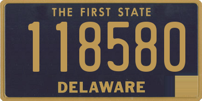 DE license plate 118580