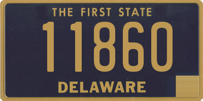 DE license plate 11860