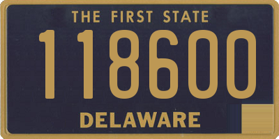 DE license plate 118600