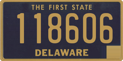 DE license plate 118606