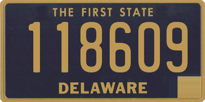 DE license plate 118609