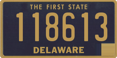 DE license plate 118613