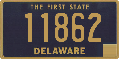 DE license plate 11862