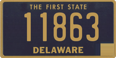 DE license plate 11863