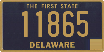 DE license plate 11865