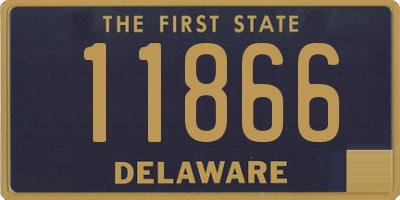 DE license plate 11866