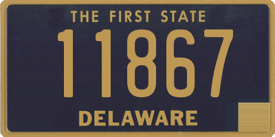 DE license plate 11867