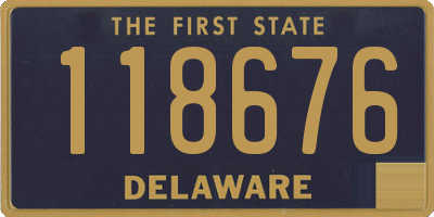 DE license plate 118676