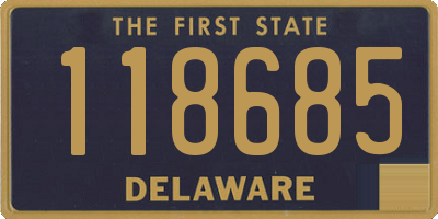 DE license plate 118685