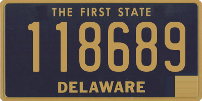 DE license plate 118689